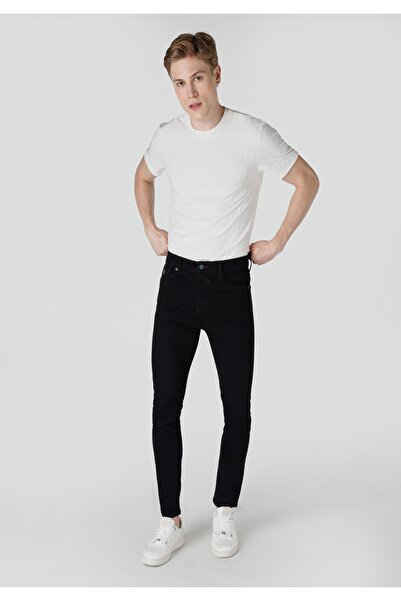 Colin's Skinny Fit Yüksek Bel Dar Paça Erkek Siyah Jean Pantolon