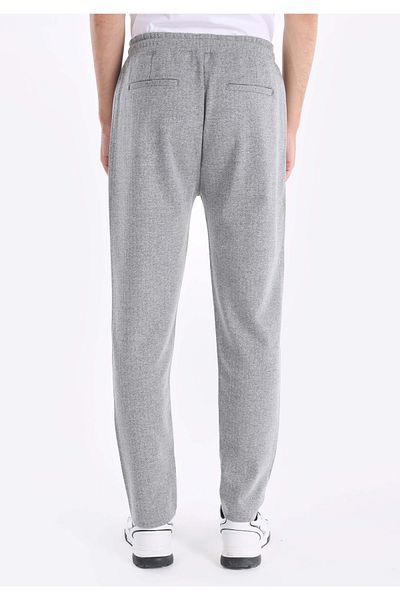 Colin's Slim Fit Mid Waist Plain Men's Gray Sweatpants