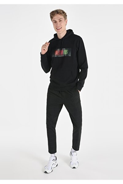 Colin's Мъжки черен суичър Regular Fit