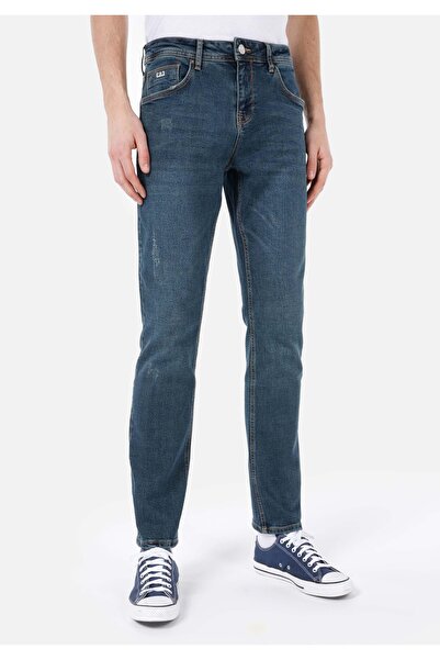 Colin's Straight Fit Düşük Bel Düz Paça Erkek İndigo Jean Pantolon