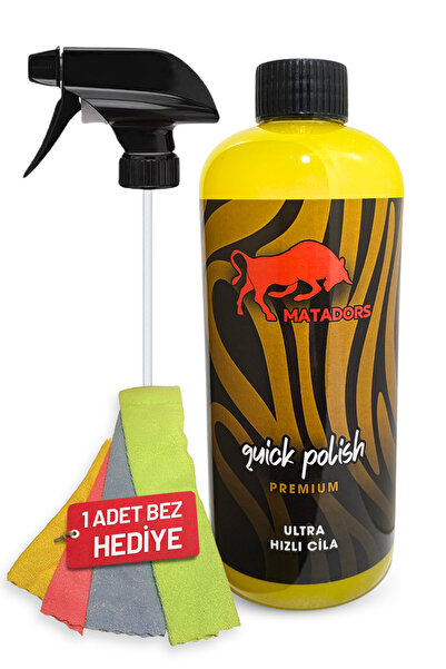 Matadors Shield Hızlı Cila 500 ML Su ve Toz İtme Seramik Etkili Bez Hediyeli