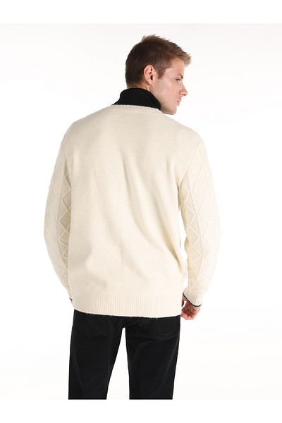 Colin's Regular Fit Men's White Cardigan