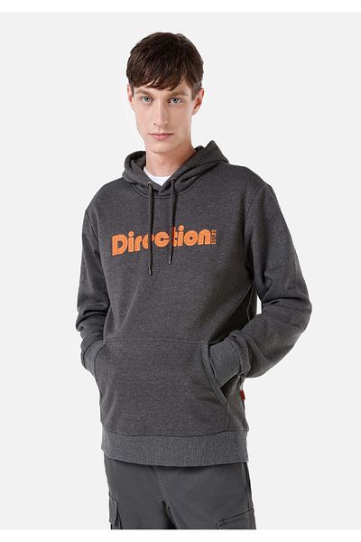 Colin's Regular Fit Men's Anthracite Text Printed Sweatshirt