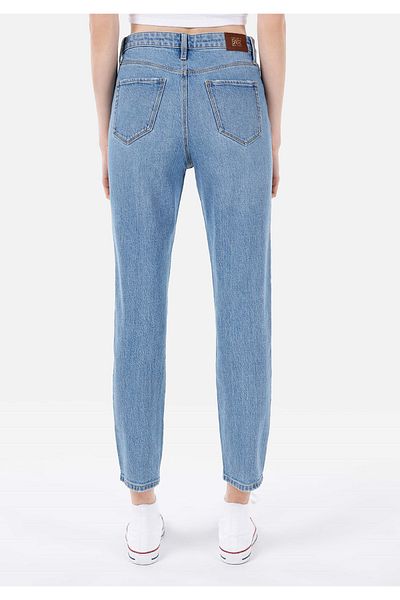 Colin's Mom Fit High Waist Slimming Leg Women's Indigo Jean Pants