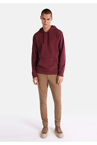 Colin's Men's Burgundy Sweatshirt with Regular Fit