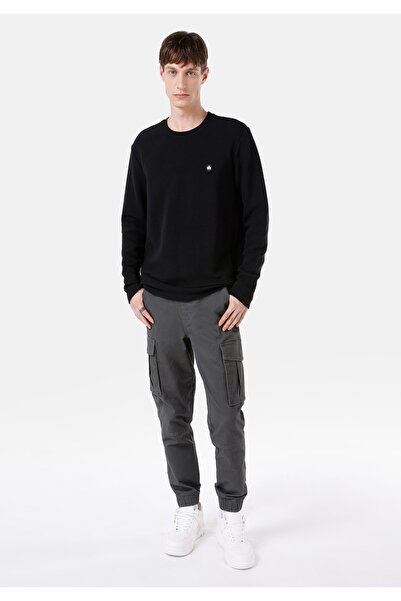 Colin's Siyah Erkek Tshirt U.kol