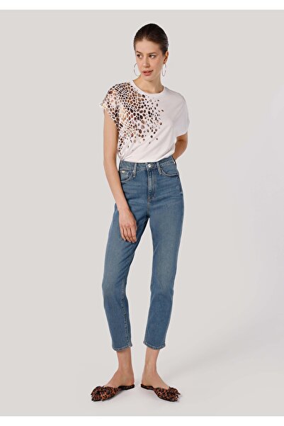 Colin's Slim Fit Yüksek Bel Daralan Paça Kadın İndigo Jean Pantolon