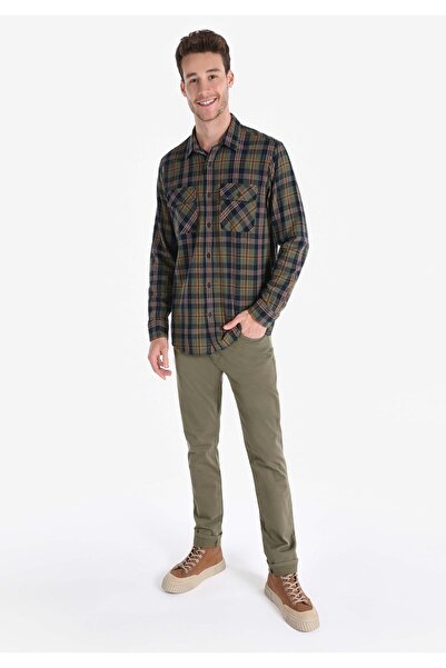 Colin's Men's Green U.Sleeve Shirt