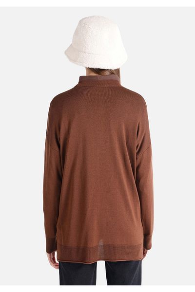 Colin's Crew Neck Regular Fit Brown Women's Sweater