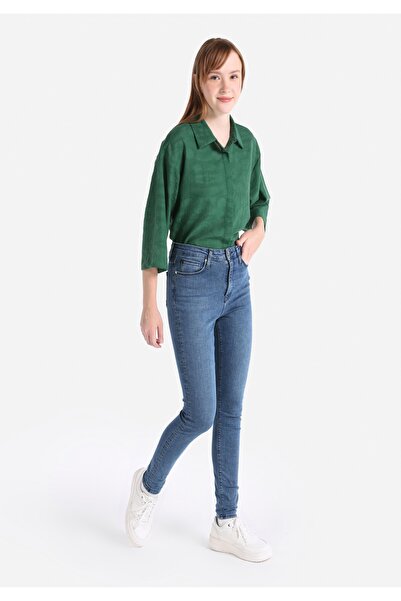 Colin's Skinny Fit Yüksek Bel Dar Paça Kadın İndigo Jean Pantolon