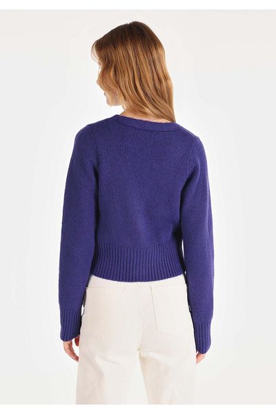 Colin's Regular Fit Women's Purple Cardigan