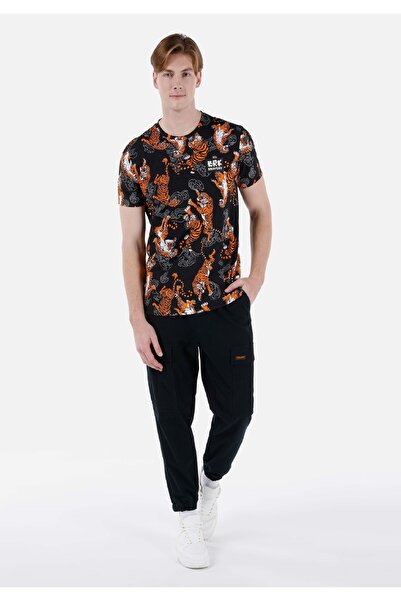 Colin's Ανδρικό μπλουζάκι με κοντό μανίκι με στάμπα από βαμβακερό στρογγυλό λαιμό