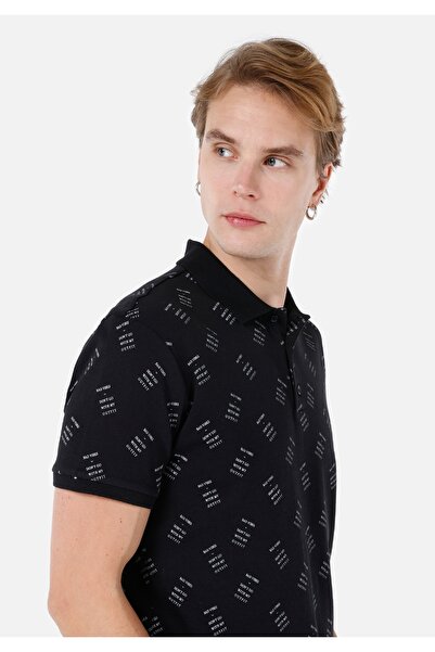 Colin's Ανδρικό κοντομάνικο μπλουζάκι με κανονική εφαρμογή Polo γιακά με στάμπα