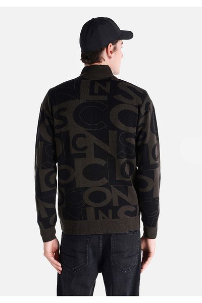 Colin's Regular Fit Men's Black Cardigan