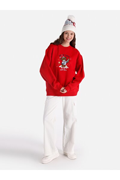 Colin's Kırmızı Kadın Sweatshirt