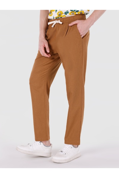 Colin's Regular Fit Orta Bel Düz Paça Erkek Kahverengi Pantolon