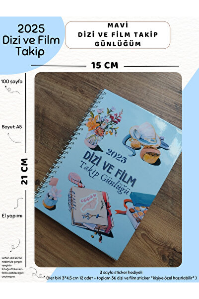 Else Craft Dizi ve Film Takip Günlüğü - Mavi - No:2