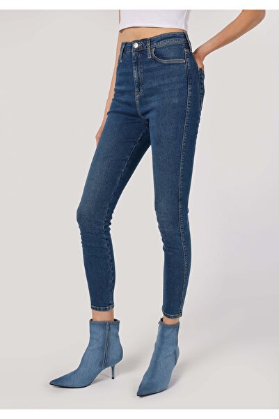 Colin's Skinny Fit Yüksek Bel Dar Paça Cepli Kadın Denim Jean Pantolon