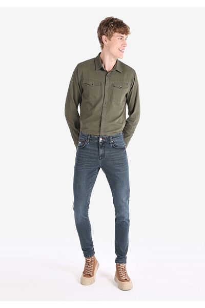 Colin's Slim Fit Low Waist Narrow Leg Men's Dark Indigo Jean Pants
