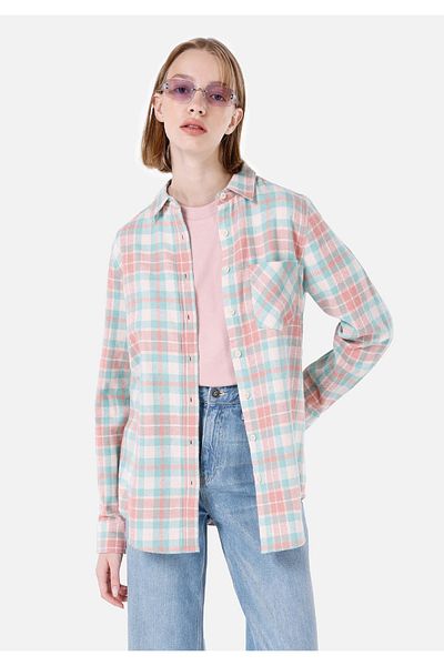 Colin's Regular Fit Green Women's Long Sleeve Shirt Cl 1067154