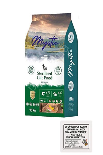 Mystic Somonlu Az Tahıllı Yetişkin Steril (KISIRLAŞTIRILMIŞ) Kuru Kedi Maması...