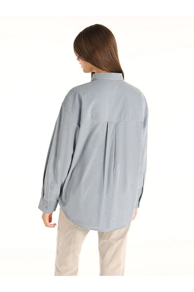 Colin's Blue Regular Fit Women's Long Sleeve Shirt