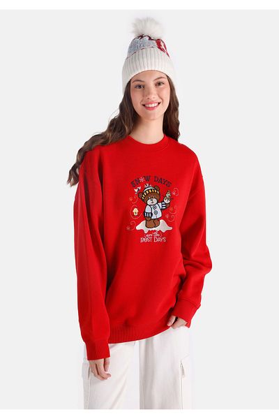 Colin's Red Women's Sweatshirt - Relaxed Fit