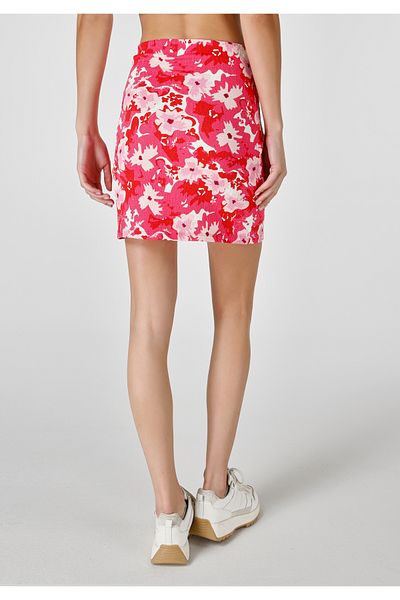 Colin's Colorful Slim-Fit Mini Floral Women's Skirt