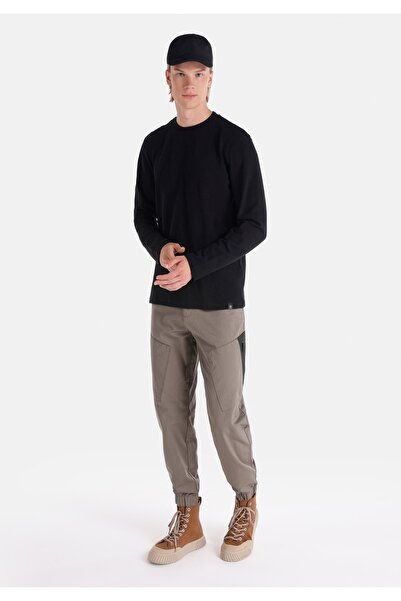 Colin's Regular Fit Bisiklet Yaka Siyah Erkek Uzun Kol Tişört