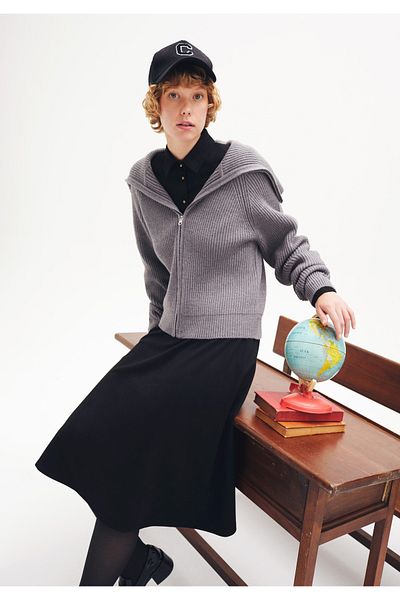 Colin's Slim Fit Women's Black Long Sleeve Dress