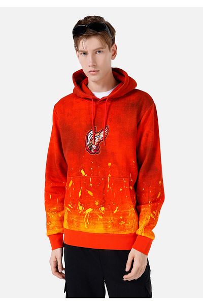Colin's Regular Fit Men's Orange Sweatshirt