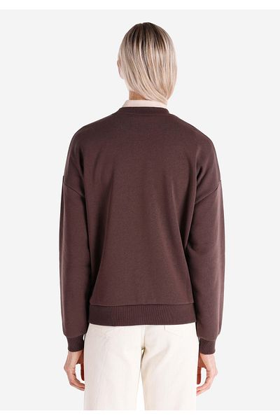 Colin's Regular Fit Round Neck Printed Women's Brown Sweatshirt