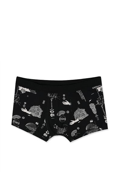 Colin's Men's Black Underwear - Printed