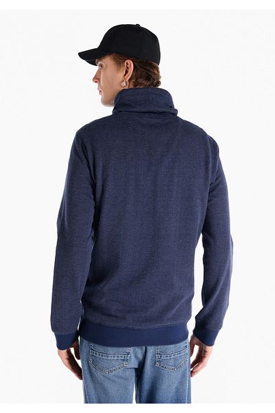 Colin's Regular Fit Turtle Neck Plain Men's Blue Long Sleeve T-Shirt
