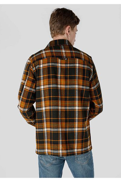 Colin's Regular Fit Shirt Neck Plaid Men's Green Long Sleeve Shirt