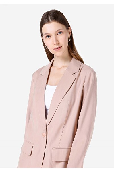 Colin's Regular Fit Düğmeli Astarlı Kadın Pembe Ceket