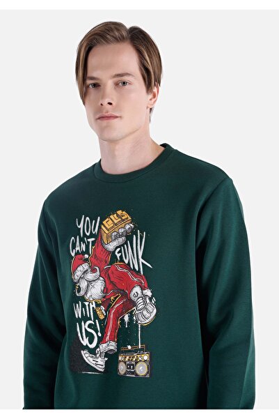 Colin's Regular Fit Erkek Yeşil Sweatshirt