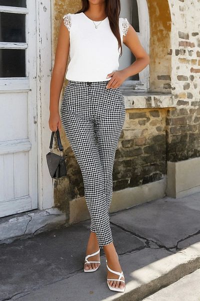 Silerra Women's High Waist Patterned Diving Pants