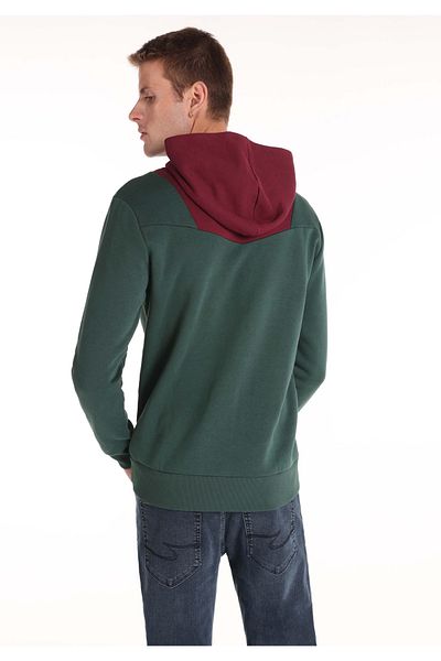 Colin's Regular Fit Men's Green Sweatshirt