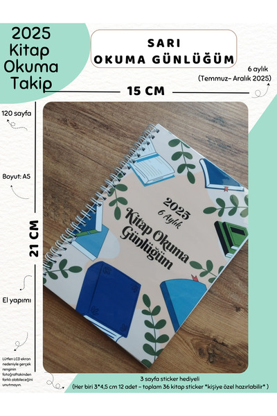 Else Craft 6 Aylık Haftalık Planlayıcı - Kitap Okuma Takip Günlüğüm - No.4