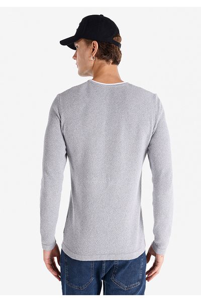 Colin's Gray Slim Fit Crew Neck Men's Sweater