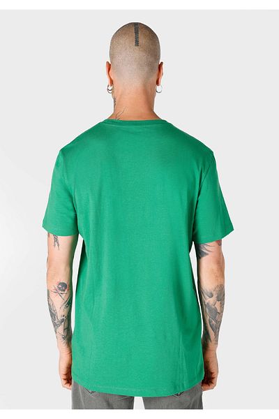 Colin's Regular Fit Round Neck Cotton Men's Green Short Sleeve T-Shirt