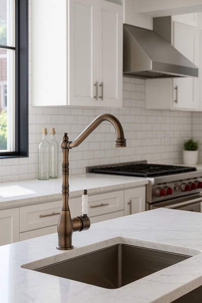 RUDİ ARMATÜR Antique Color Brass Rustic Sink Faucet
