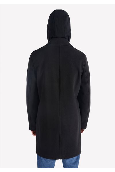 Colin's Regular Fit Men's Black Coat