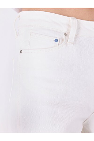 Colin's Regular Fit Orta Bel Bootcut Kadın Beyaz Jean Pantolon