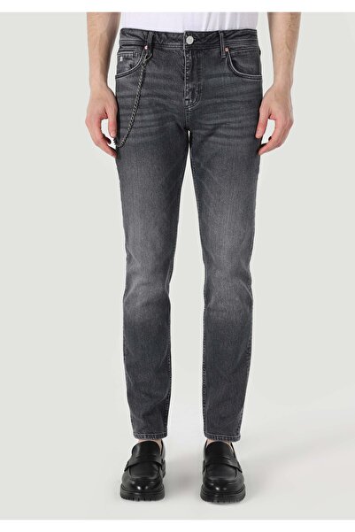 Colin's Straight Fit Low Waist Straight Leg Men's Black Jean Trousers