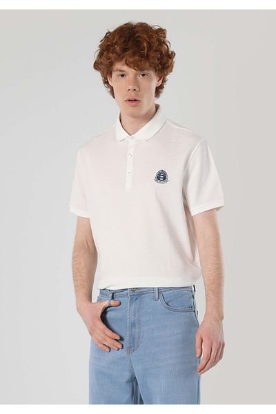Colin's Straight Fit Mid Waist Straight Leg Men's Blue Trousers