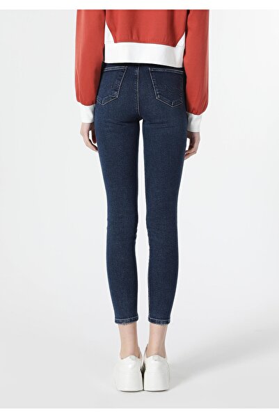 Colin's Skinny Fit High Waist Narrow Leg Women's Indigo Jean Trousers
