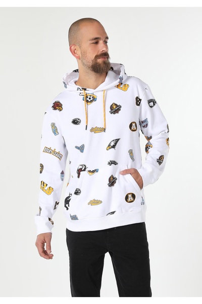 Colin's Hanorac alb pentru bărbați Comfort Fit
