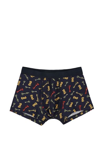 Colin's Modern Fit Printed Men's Navy Blue Boxers